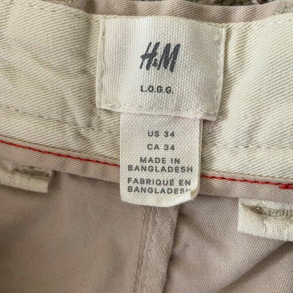 H&M sz 34 tan‎ Perm Press Shorts with pockets - Picture 8 of 9